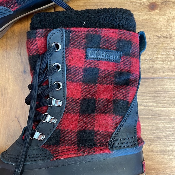 L.L. Bean Buffalo Check Snow Boots • Size 8 • EUC - Picture 4 of 6
